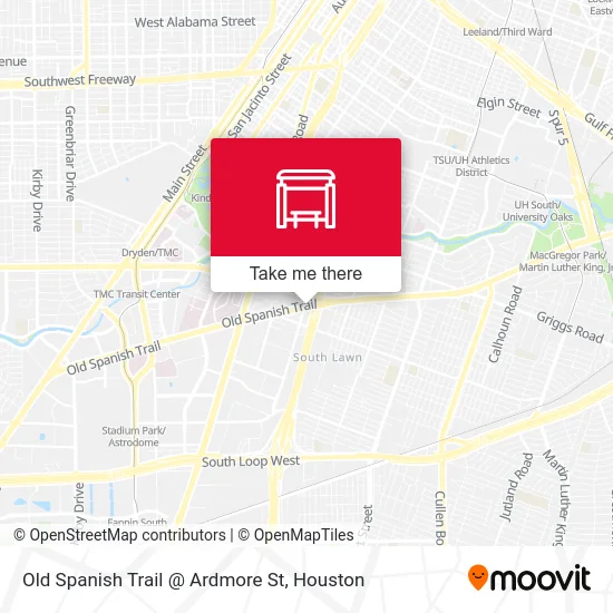 Old Spanish Trail @ Ardmore St map