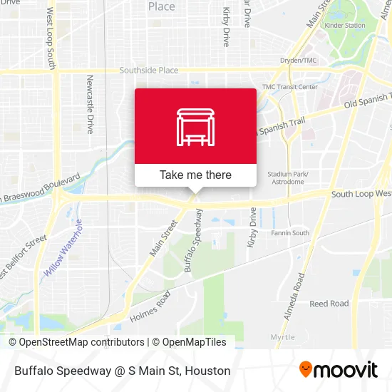 Mapa de Buffalo Speedway @ S Main St