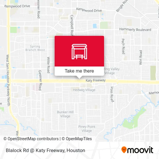 Mapa de Blalock Rd @ Katy Freeway