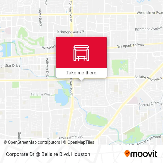 Corporate Dr @ Bellaire Blvd map