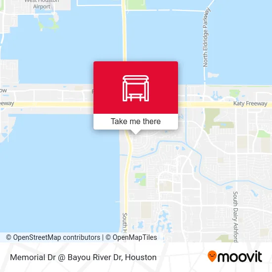 Memorial Dr @ Bayou River Dr map