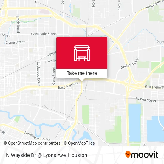 N Wayside Dr @ Lyons Ave map