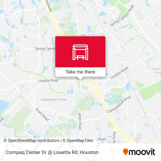 Mapa de Compaq Center Dr @ Louetta Rd