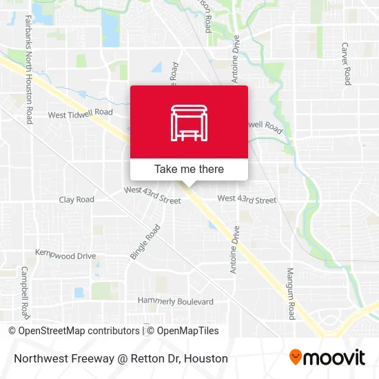 Northwest Freeway @ Retton Dr map