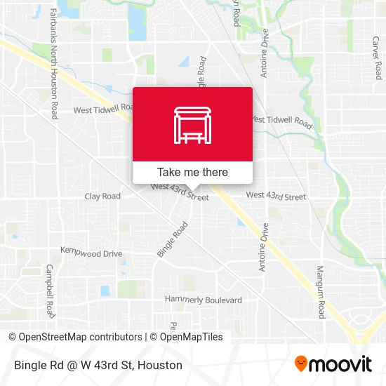 Bingle Rd @ W 43rd St map
