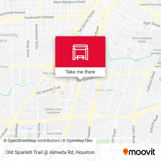 Mapa de Old Spanish Trail @ Almeda Rd