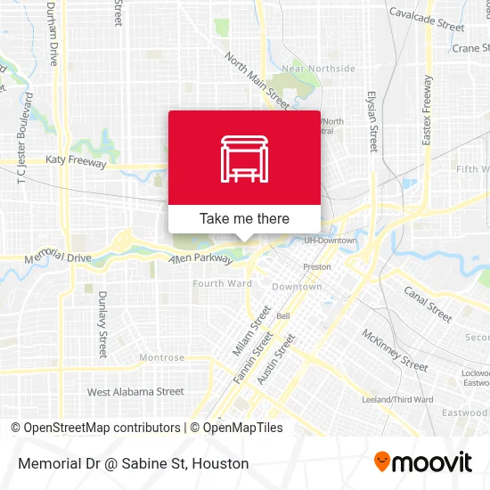 Memorial Dr @ Sabine St map