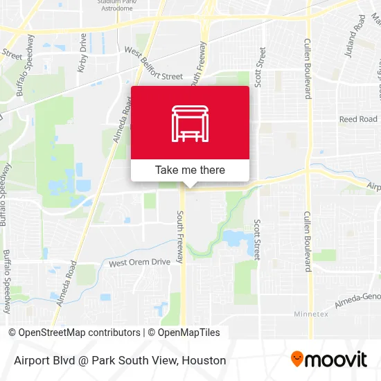 Airport Blvd @ Park South View map
