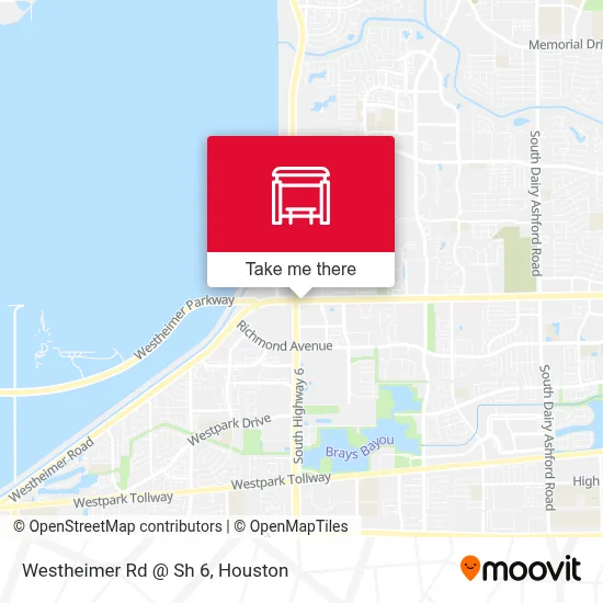 Westheimer Rd @ Sh 6 map