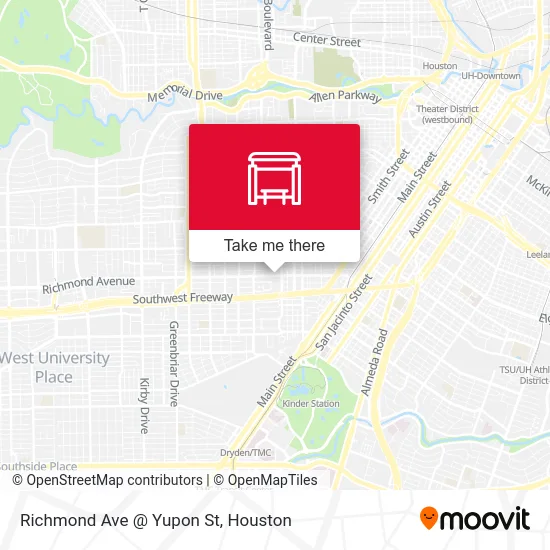 Richmond Ave @ Yupon St map