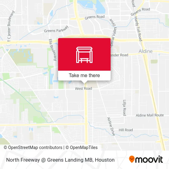 North Freeway @ Greens Landing MB map