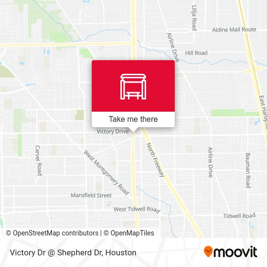 Mapa de Victory Dr @ Shepherd Dr