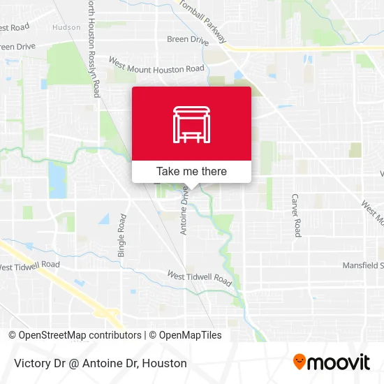 Victory Dr @ Antoine Dr map