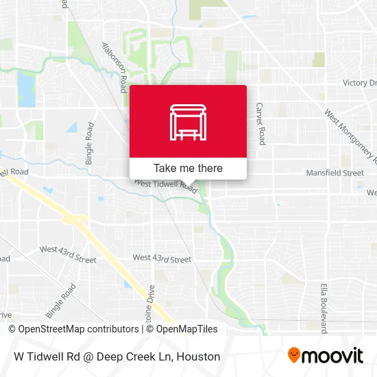 W Tidwell Rd @ Deep Creek Ln map