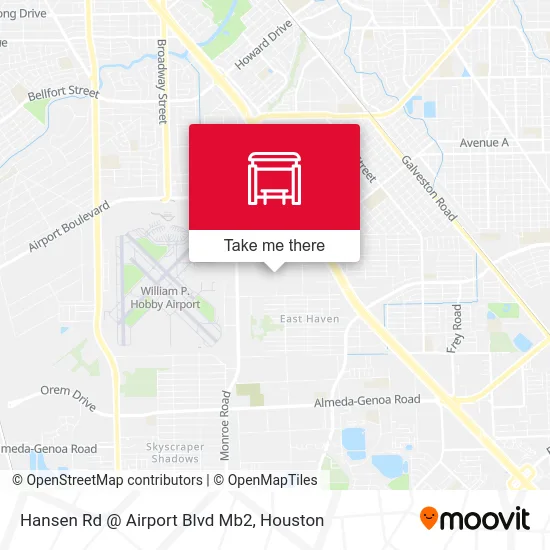 Hansen Rd @ Airport Blvd Mb2 map