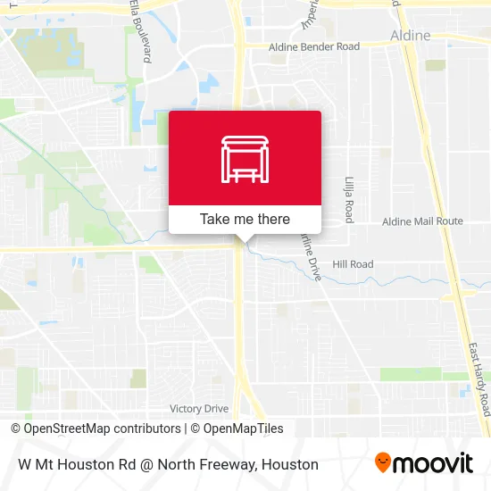 W Mt Houston Rd @ North Freeway map