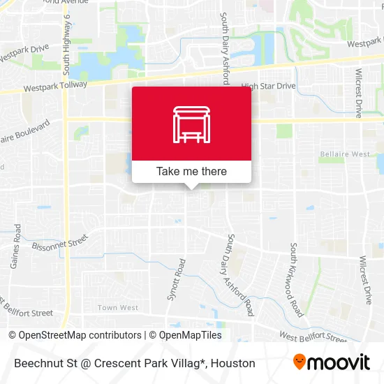 Beechnut St @ Crescent Park Villag* map