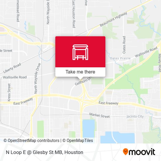 N Loop E @ Glesby St MB map