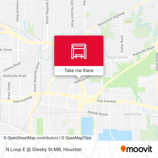 N Loop E @ Glesby St MB map