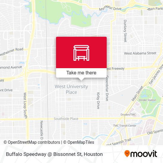 Buffalo Speedway   @ Bissonnet St map