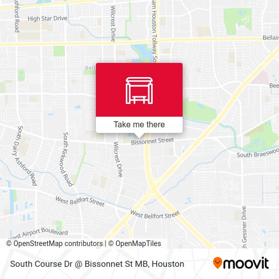 South Course Dr @ Bissonnet St MB map