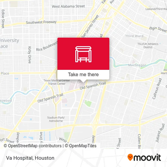 Va Hospital map