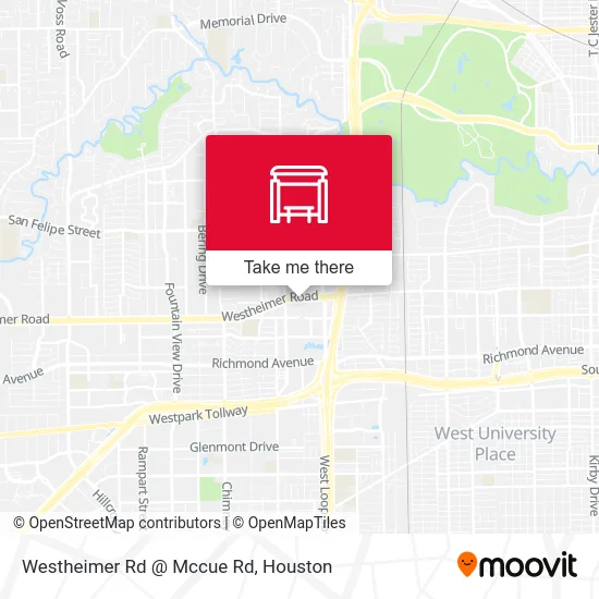 Westheimer Rd @ Mccue Rd map
