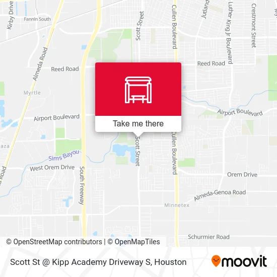 Mapa de Scott St @ Kipp Academy Driveway S