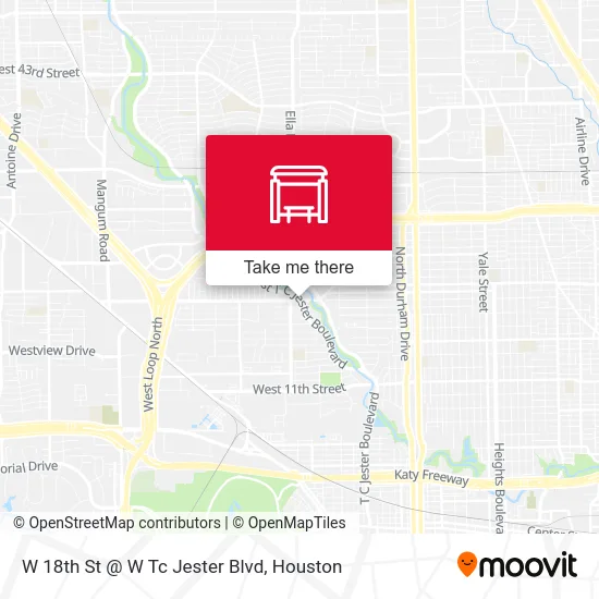 Mapa de W 18th St @ W Tc Jester Blvd