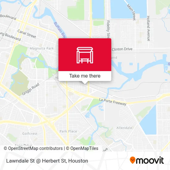 Lawndale St @ Herbert St map