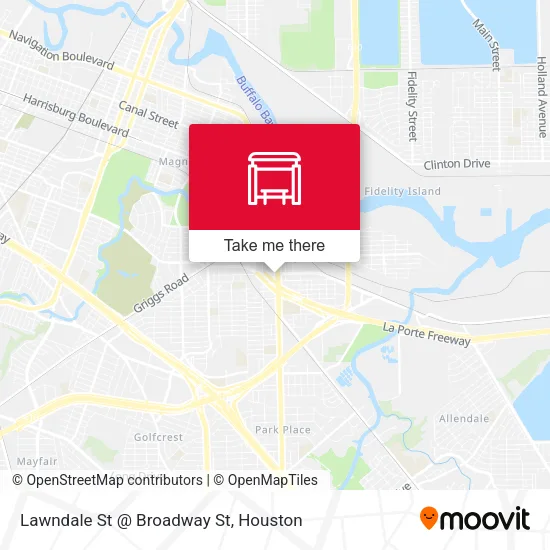 Mapa de Lawndale St @ Broadway St