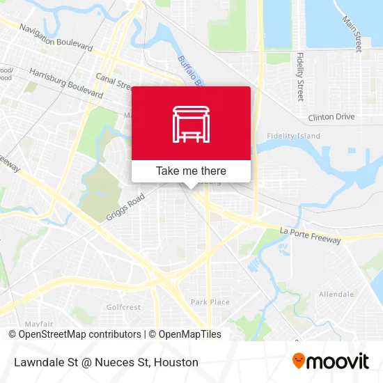 Mapa de Lawndale St @ Nueces St