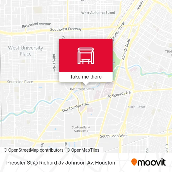 Mapa de Pressler St @ Richard Jv Johnson Av