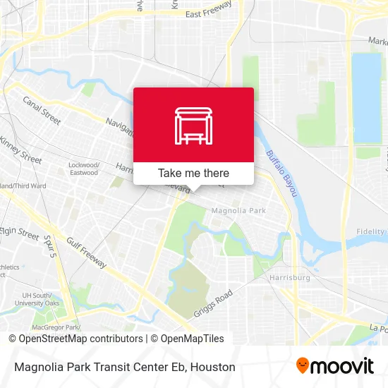 Magnolia Park Transit Center Eb map