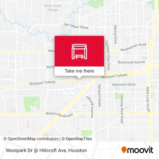 Mapa de Westpark Dr @ Hillcroft Ave