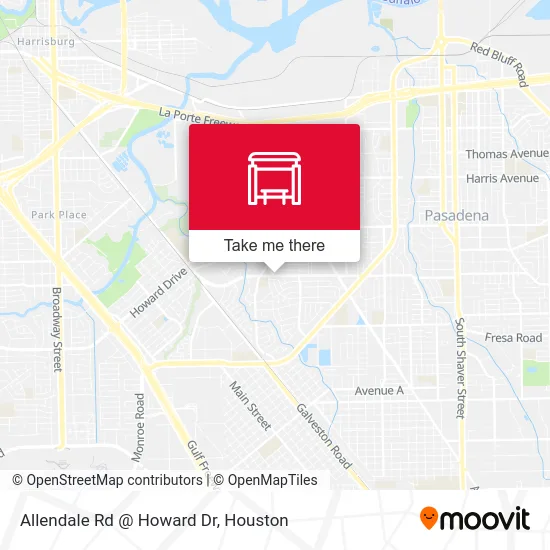 Allendale Rd @ Howard Dr map