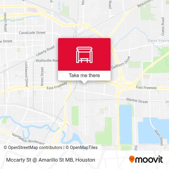 Mccarty St @ Amarillo St MB map
