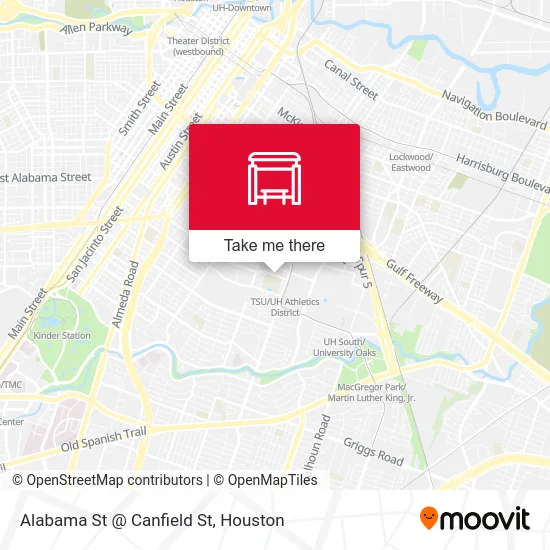 Mapa de Alabama St @ Canfield St