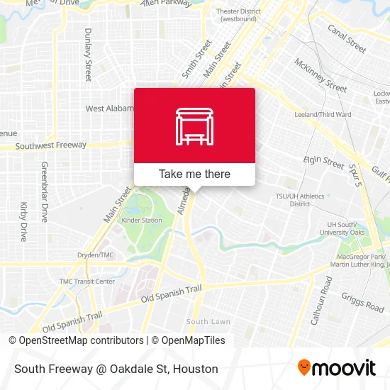 South Freeway @ Oakdale St map