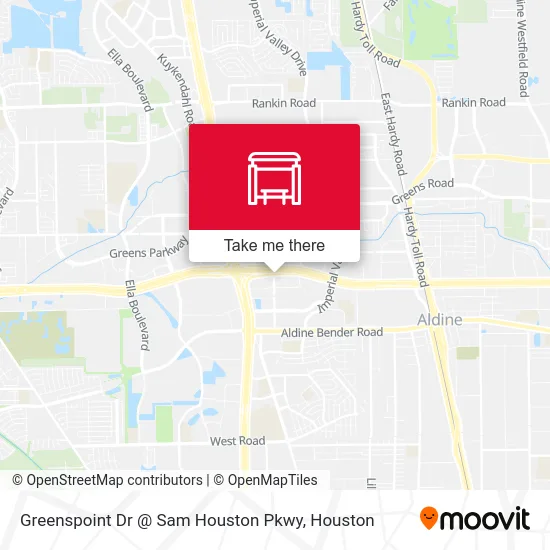 Greenspoint Dr @ Sam Houston Pkwy map