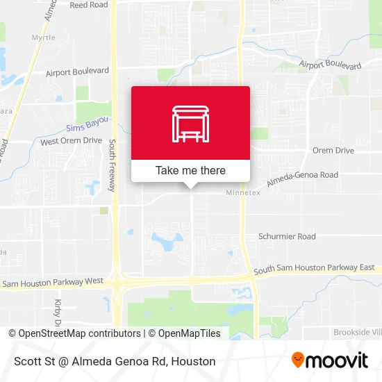Mapa de Scott St @ Almeda Genoa Rd