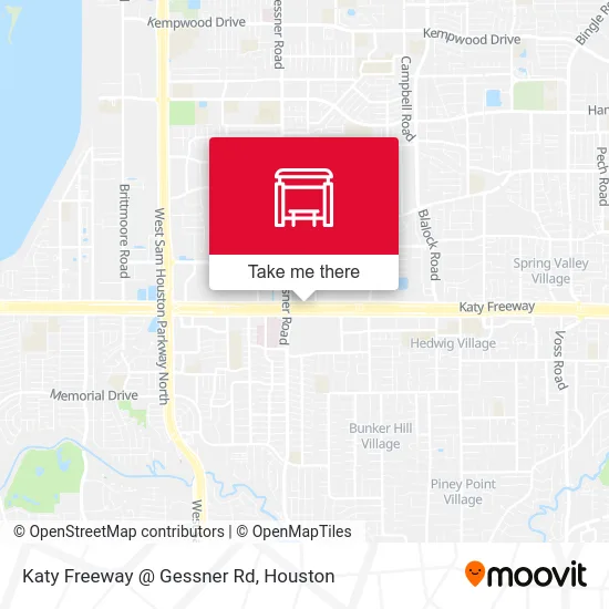 Mapa de Katy Freeway @ Gessner Rd