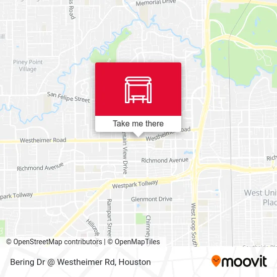 Mapa de Bering Dr @ Westheimer Rd