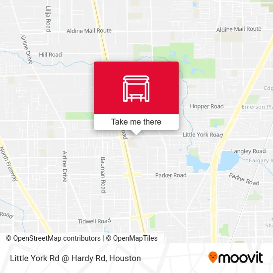 Mapa de Little York Rd @ Hardy Rd