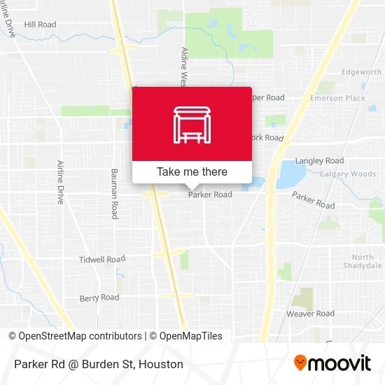 Parker Rd @ Burden St map