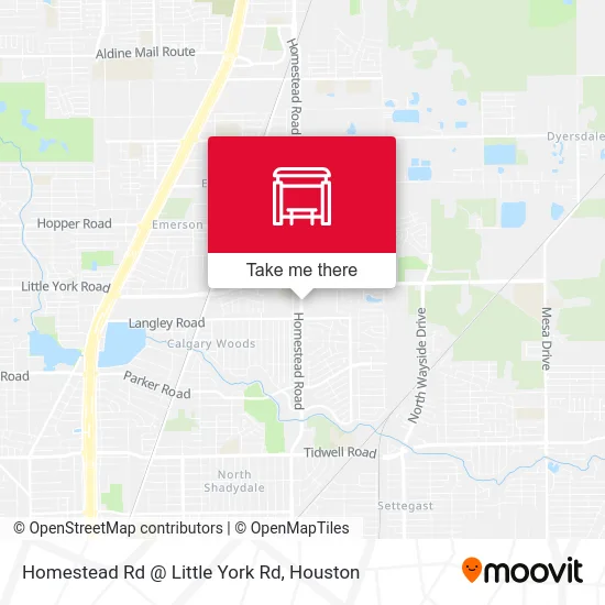 Mapa de Homestead Rd @ Little York Rd