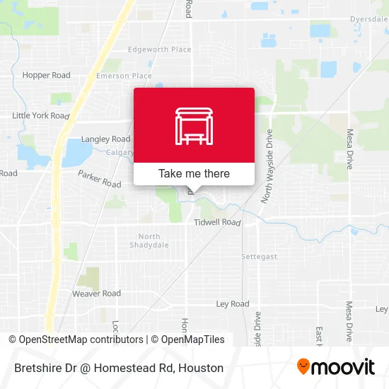 Bretshire Dr @ Homestead Rd map