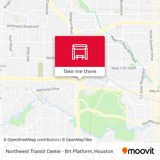 Mapa de Northwest Transit Center - Brt Platform