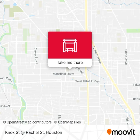 Knox St @ Rachel St map