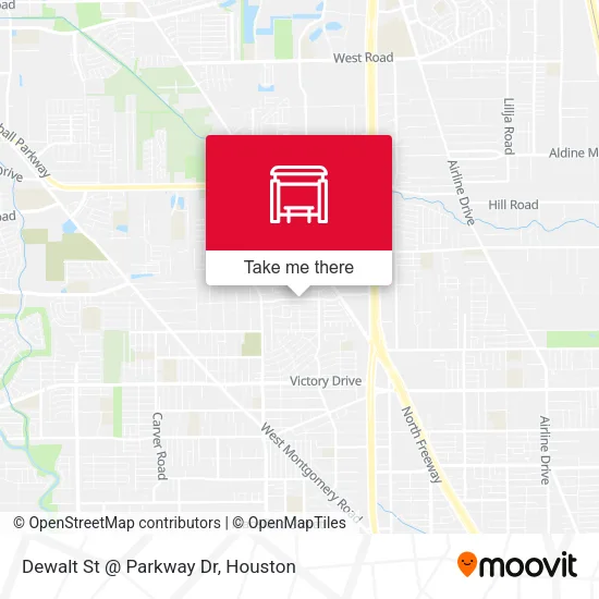 Dewalt St @ Parkway Dr map